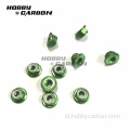 Nylon Lock Nut dengan Pengencang Aluminium Flange bergerigi